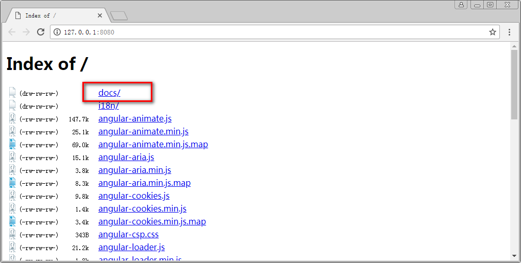 在浏览器中访问